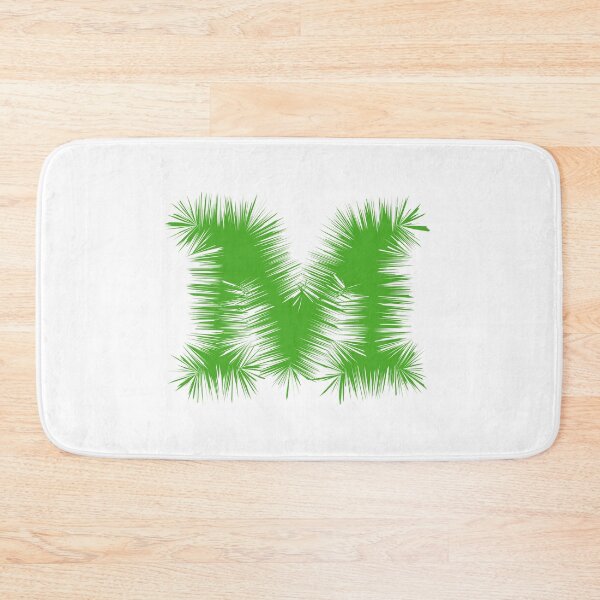 Item preview, Letter M – Festive Green Tinsel Garland Font designed and sold by uncoXab.