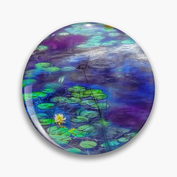 Item preview, Mashpee Water Lilies in Purple and Blue designed and sold by Wayne King.
