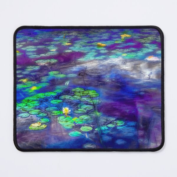 Item preview, Mashpee Water Lilies in Purple and Blue designed and sold by Wayne King.