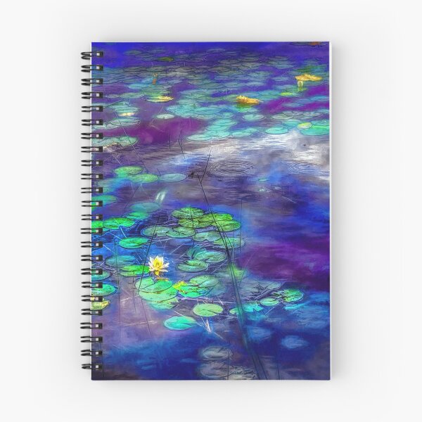Item preview, Mashpee Water Lilies in Purple and Blue designed and sold by Wayne King.