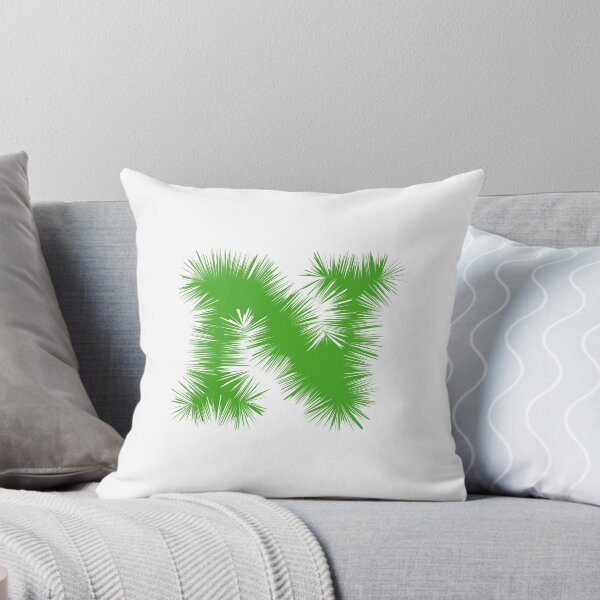 Item preview, Letter N – Festive Green Tinsel Garland Font designed and sold by uncoXab.