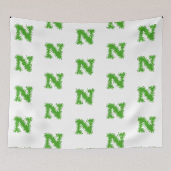 Item preview, Letter N – Festive Green Tinsel Garland Font designed and sold by uncoXab.