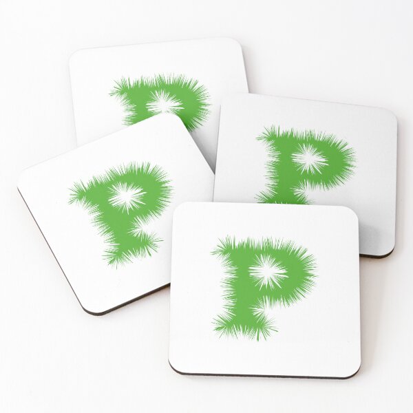Item preview, Letter P – Festive Green Tinsel Garland Font designed and sold by uncoXab.