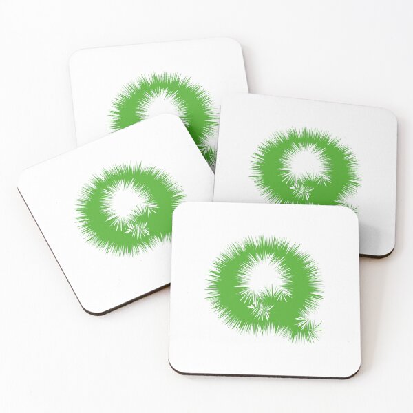 Item preview, Letter Q – Festive Green Tinsel Garland Font designed and sold by uncoXab.
