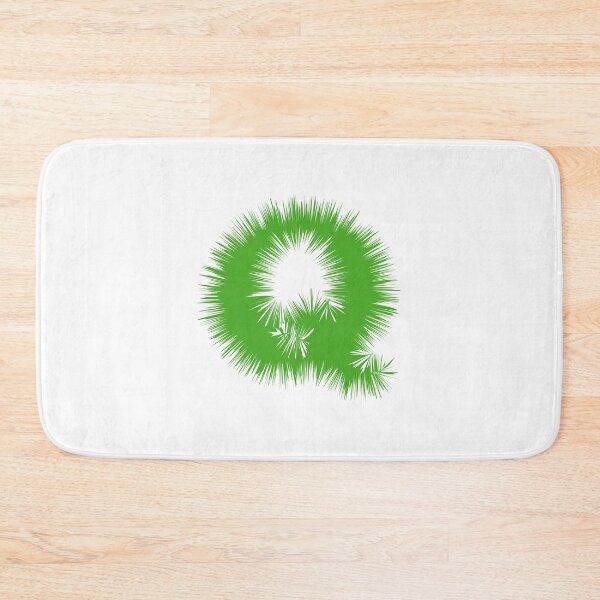 Item preview, Letter Q – Festive Green Tinsel Garland Font designed and sold by uncoXab.