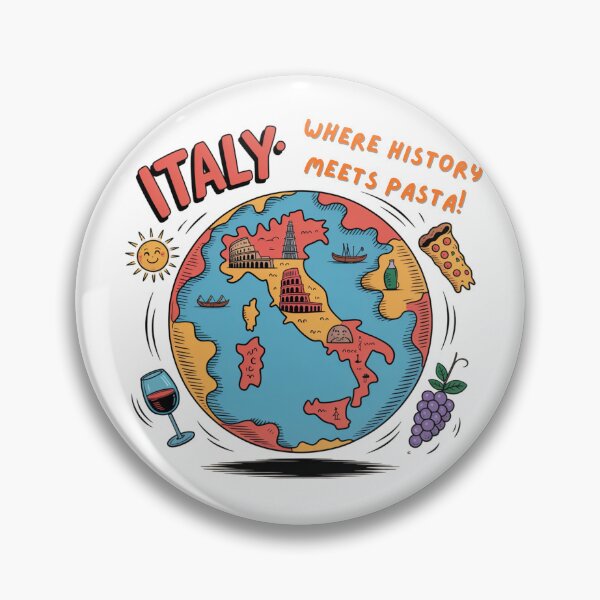 Item preview, Rome Map: Where History Meets Pizza. designed and sold by AndrewYoko.
