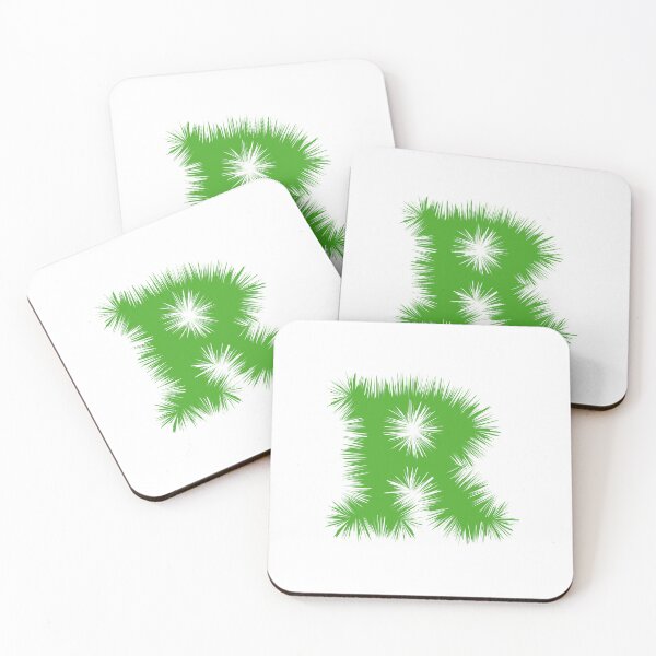 Item preview, Letter R – Festive Green Tinsel Garland Font designed and sold by uncoXab.