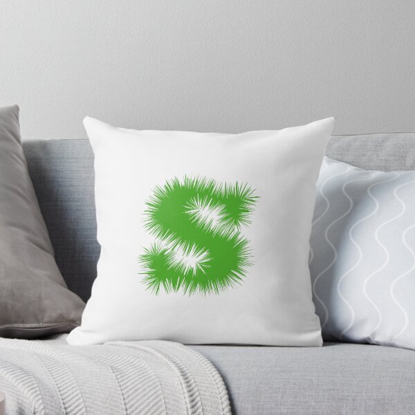 Item preview, Letter S – Festive Green Tinsel Garland Font designed and sold by uncoXab.