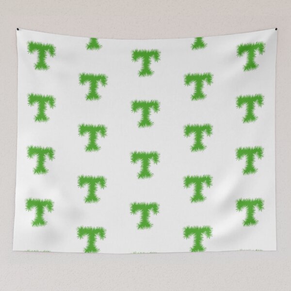 Item preview, Letter T – Festive Green Tinsel Garland Font designed and sold by uncoXab.