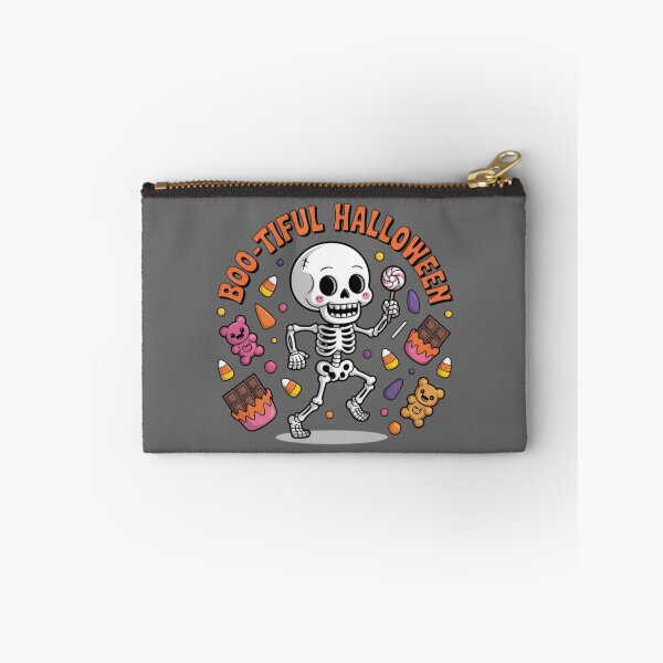 Item preview, Boo-tiful Halloween Cute Skeleton with Candy and bears designed and sold by Nimkaew.