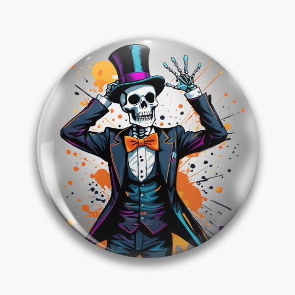 Item preview, Cheerful skeleton designed and sold by PrintLabStudio.
