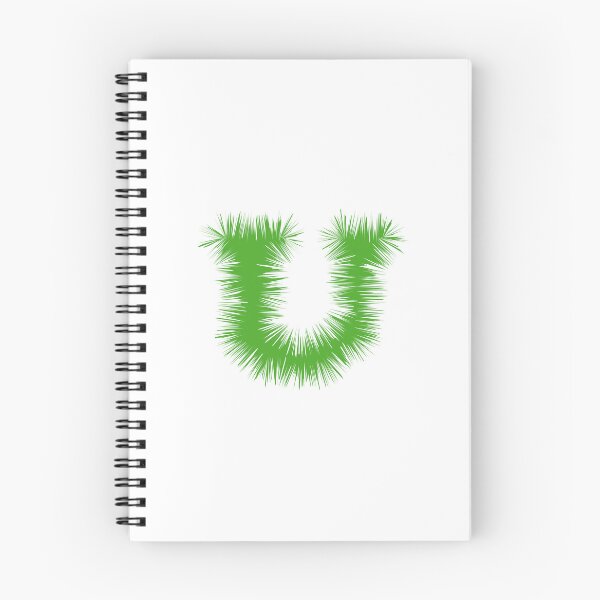 Item preview, Letter U – Festive Green Tinsel Garland Font designed and sold by uncoXab.
