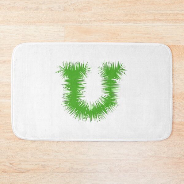 Item preview, Letter U – Festive Green Tinsel Garland Font designed and sold by uncoXab.