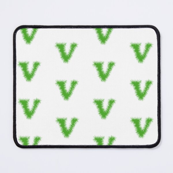 Item preview, Letter V – Festive Green Tinsel Garland Font designed and sold by uncoXab.
