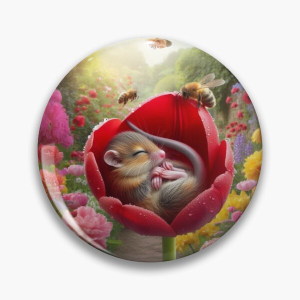 Item preview, Dorrie the Doormouse: Dreaming in the Tulip Garden designed and sold by The Digital Compass.