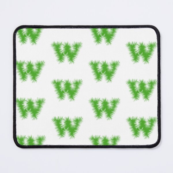 Item preview, Letter W – Festive Green Tinsel Garland Font designed and sold by uncoXab.