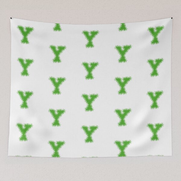 Item preview, Letter Y – Festive Green Tinsel Garland Font designed and sold by uncoXab.