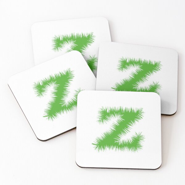Item preview, Letter Z – Festive Green Tinsel Garland Font designed and sold by uncoXab.