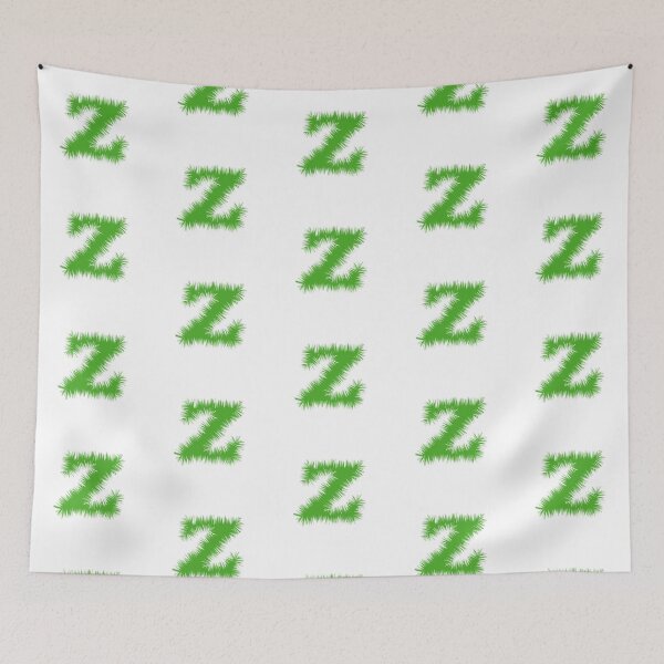 Item preview, Letter Z – Festive Green Tinsel Garland Font designed and sold by uncoXab.