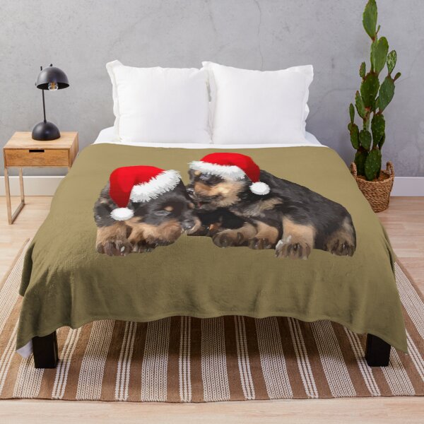 Item preview, Christmas Rottweilers Wearing Festive Holiday Hats designed and sold by taiche.