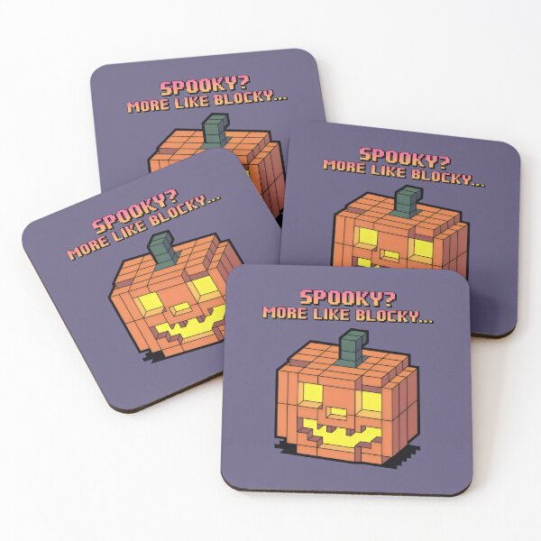 Item preview, Charming Cubic Pumpkin in Retro Gaming Style designed and sold by SplashTastic.