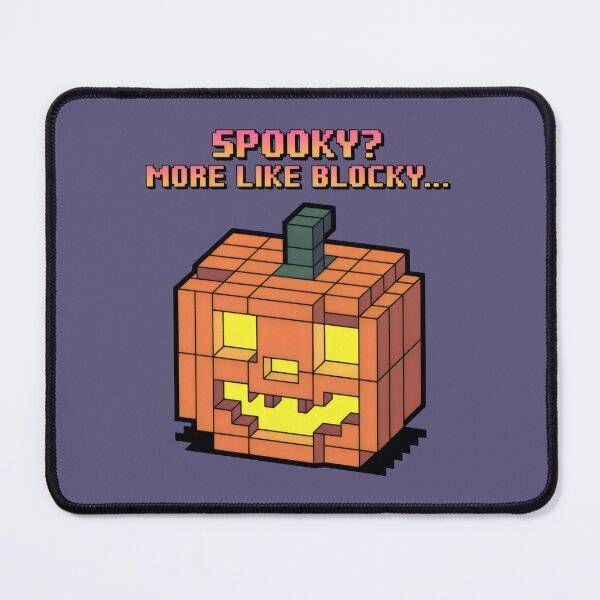 Item preview, Charming Cubic Pumpkin in Retro Gaming Style designed and sold by SplashTastic.