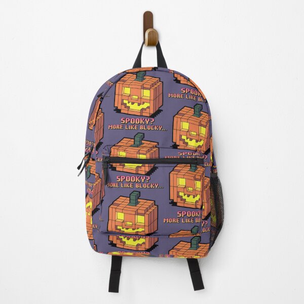 Item preview, Charming Cubic Pumpkin in Retro Gaming Style designed and sold by SplashTastic.
