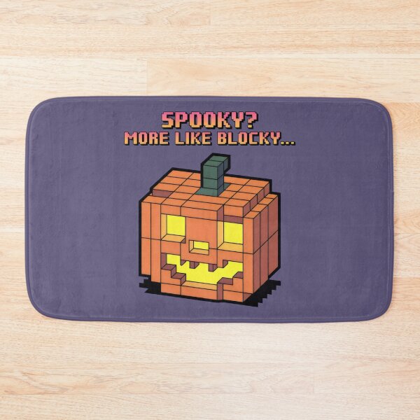 Item preview, Charming Cubic Pumpkin in Retro Gaming Style designed and sold by SplashTastic.