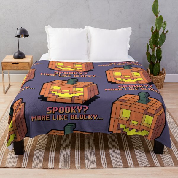 Item preview, Charming Cubic Pumpkin in Retro Gaming Style designed and sold by SplashTastic.