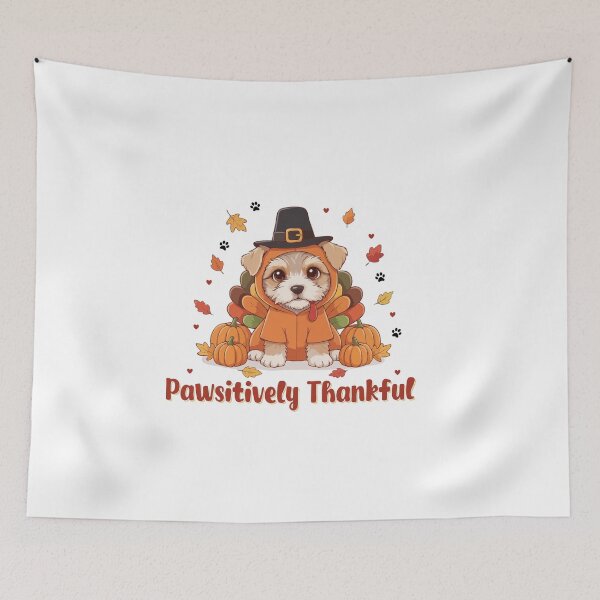 Item preview, Pawsitively Thankful Wicklow terrier Thanksgiving Cute Fall designed and sold by The Real Life Symphony.