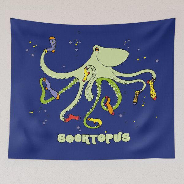 Item preview, happy socktopus designed and sold by kobyakov.