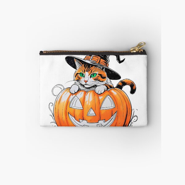 Item preview, Cat coming out of a Pumpkin designed and sold by StickerArt Shop.
