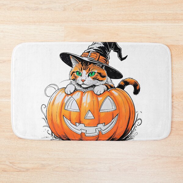 Item preview, Cat coming out of a Pumpkin designed and sold by StickerArt Shop.