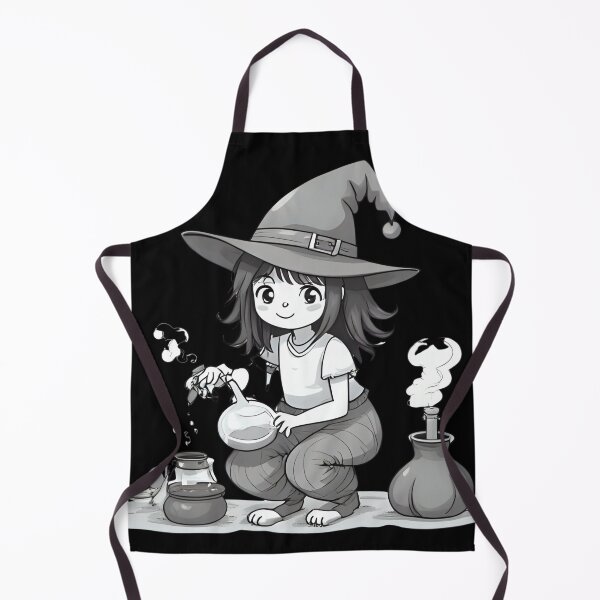 Item preview, "Little Witch Mixing Potions" designed and sold by nighttime1990.