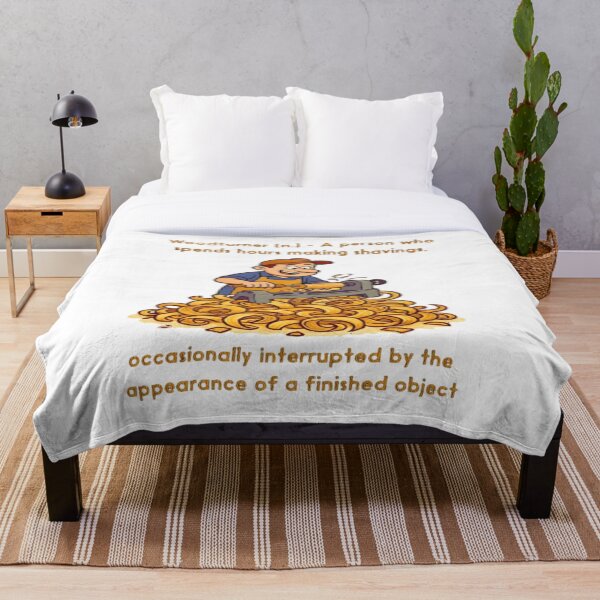 Artikelvorschau, Drechsler – Eine Person, die Stunden damit verbringt, Späne herzustellen! entworfen und verkauft von Brickroad Dsigns.