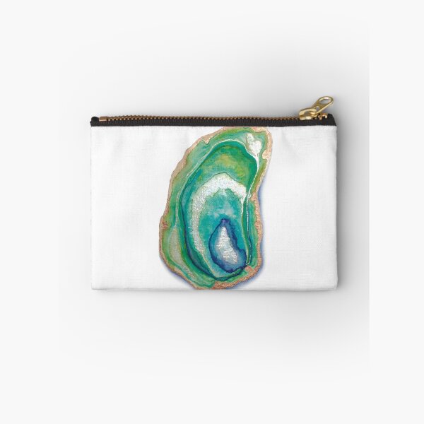 Item preview, Green Agate Slice in Watercolour designed and sold by leanneland.