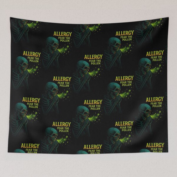 Item preview, Allergist Skeleton Fear the Pollen Gothic Halloween Skull Design designed and sold by ClinicalHubs.