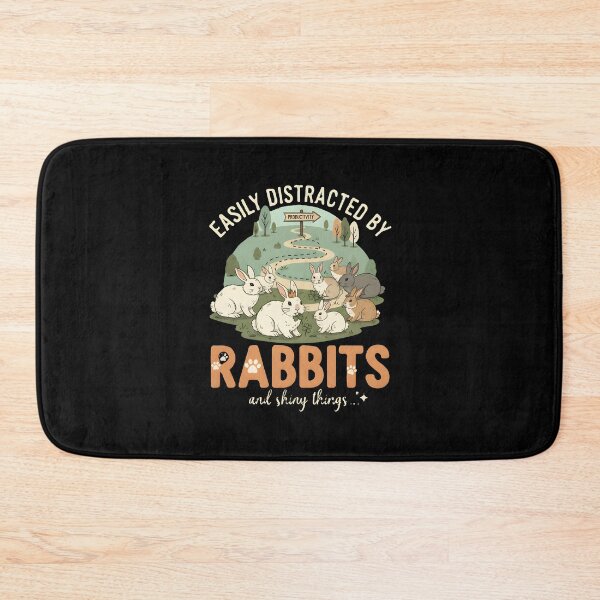 Item preview, "Productivity Problem" - Easily Distracted by Rabbits & Shiny Things Funny Graphic designed and sold by DMNindustries.