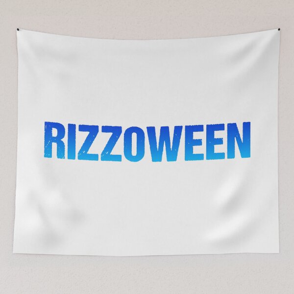Item preview, Rizzoween, Blue Funny Halloween Quotes designed and sold by Memes N Lore .