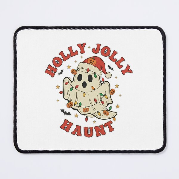 Item preview, Holly Jolly Haunt T-Shirt, Unisex Christmas Tee, Holiday Gift, Cute Ghost Shirt, Fun Halloween Apparel designed and sold by DekoDesignsHub.