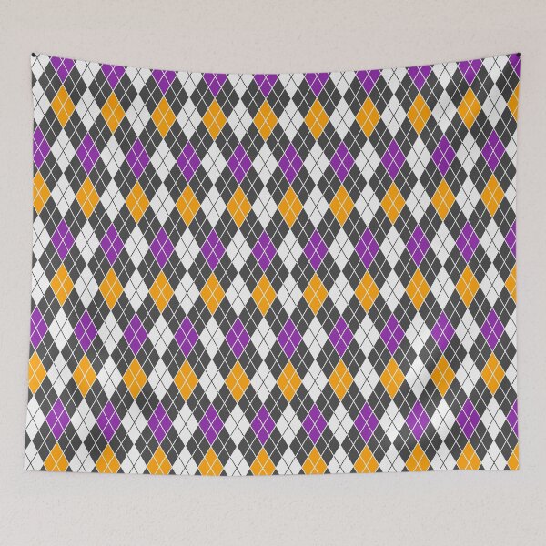 Item preview, Halloween Argyle Diamond Pattern designed and sold by NicolaZhukov.