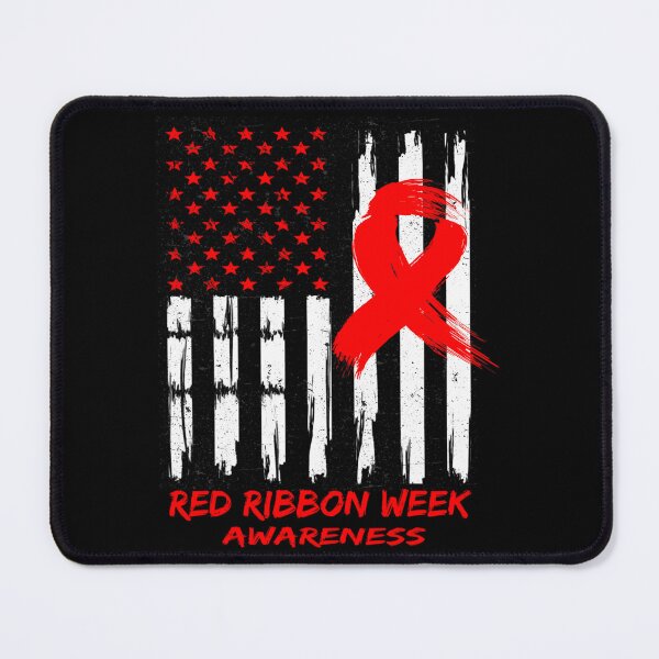 Item preview, Red Ribbon Week Awareness American USA Flag Red Ribbon Week designed and sold by boatensojo.
