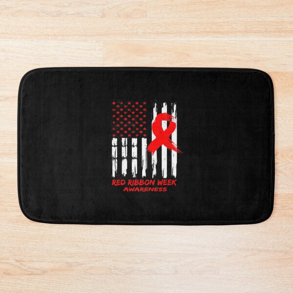 Item preview, Red Ribbon Week Awareness American USA Flag Red Ribbon Week 		 designed and sold by boatensojo.