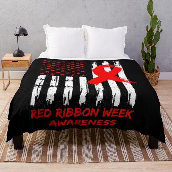 Item preview, Red Ribbon Week Awareness American USA Flag Red Ribbon Week designed and sold by boatensojo.