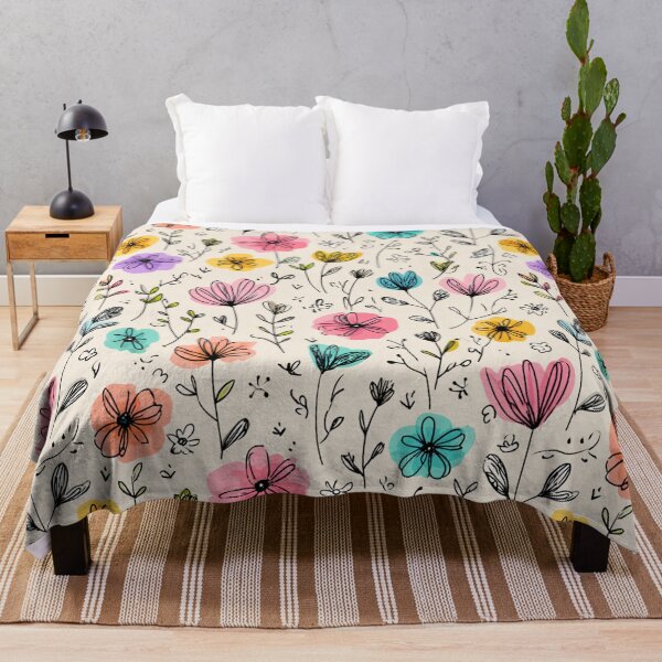Item preview, Minimalistic Flowers Pattern designed and sold by NicolasGlowArt.