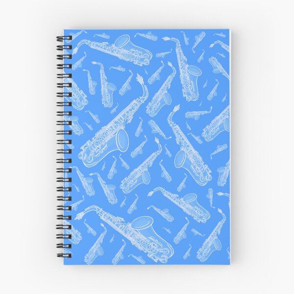 Item preview, Blue saxophone pattern designed and sold by ElectronicCloud.