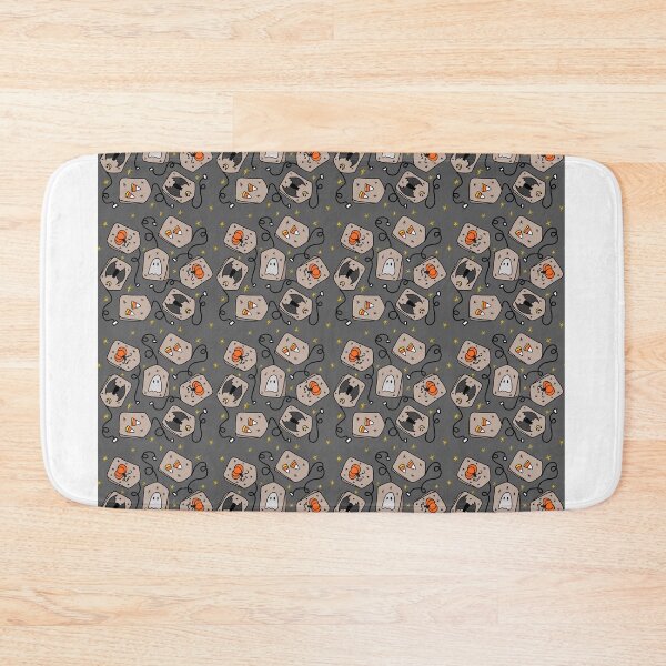 Item preview, Spooky cute teabag Halloween pattern designed and sold by DesignJiggy.