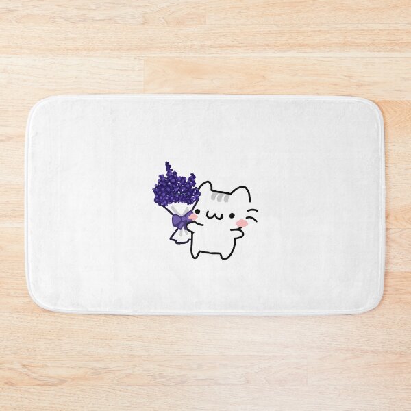 Item preview, Lavender kitty (white) designed and sold by ZinaDesignsShop.