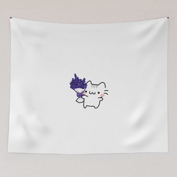 Item preview, Lavender kitty (white) designed and sold by ZinaDesignsShop.