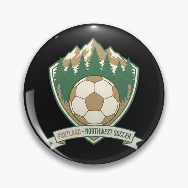 Item preview, Portland Northwest Soccer Vintage Mountain Crest Design designed and sold by PostersMode.